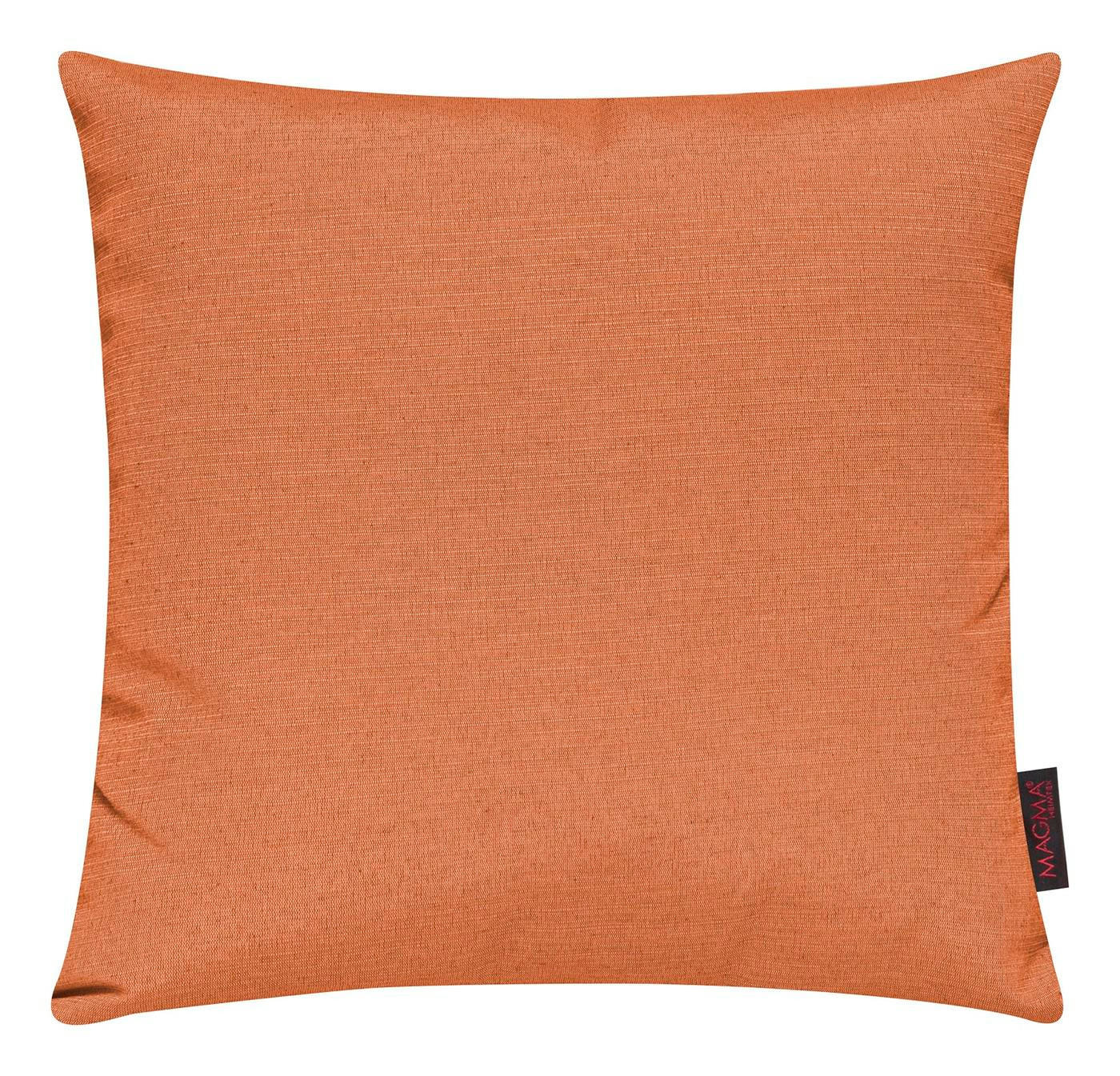 KISSENHÜLLE 2er Set Fino uni 40/40 cm - Orange, Textil (40/40cm) - Magma Heimtexx