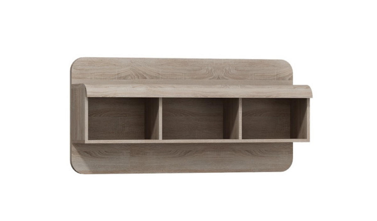 WOHNWAND Sonoma Eiche SONO Mit LED Mit Regalen 298x52x194 cm - Eichefarben/Sonoma Eiche, Holzwerkstoff (298/194/52cm) - Sepro Meble