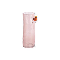 VASE Squirrel On Branch Large - Rosa - 27 cm - Pink, Glas (9.5/27cm) - Present Time