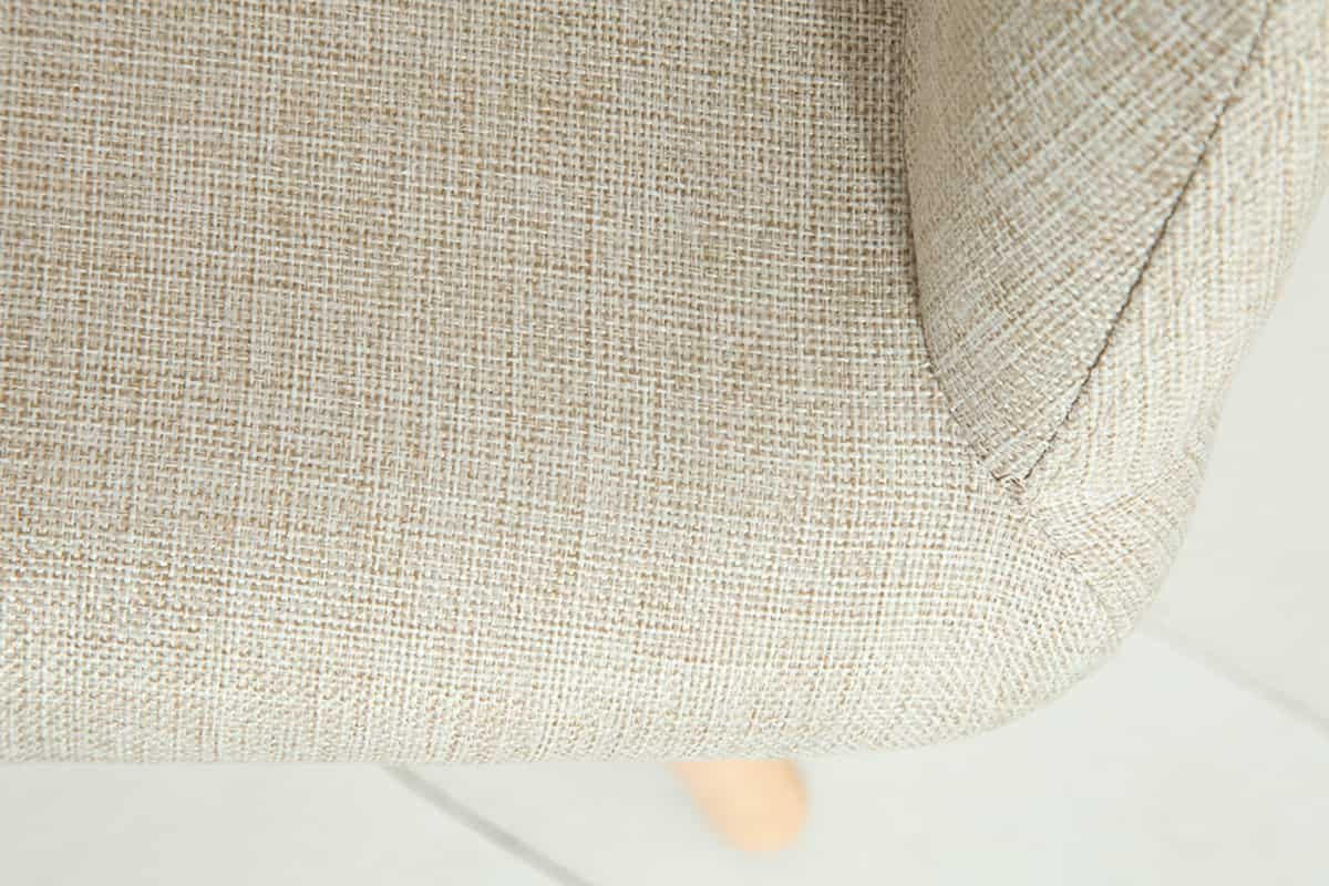 STUHL SCANDINAVIA MEISTERSTÜCK Strukturstoff Beige 85 cm - Beige/Braun, Holz/Textil (55/85/55cm) - riess-ambiente
