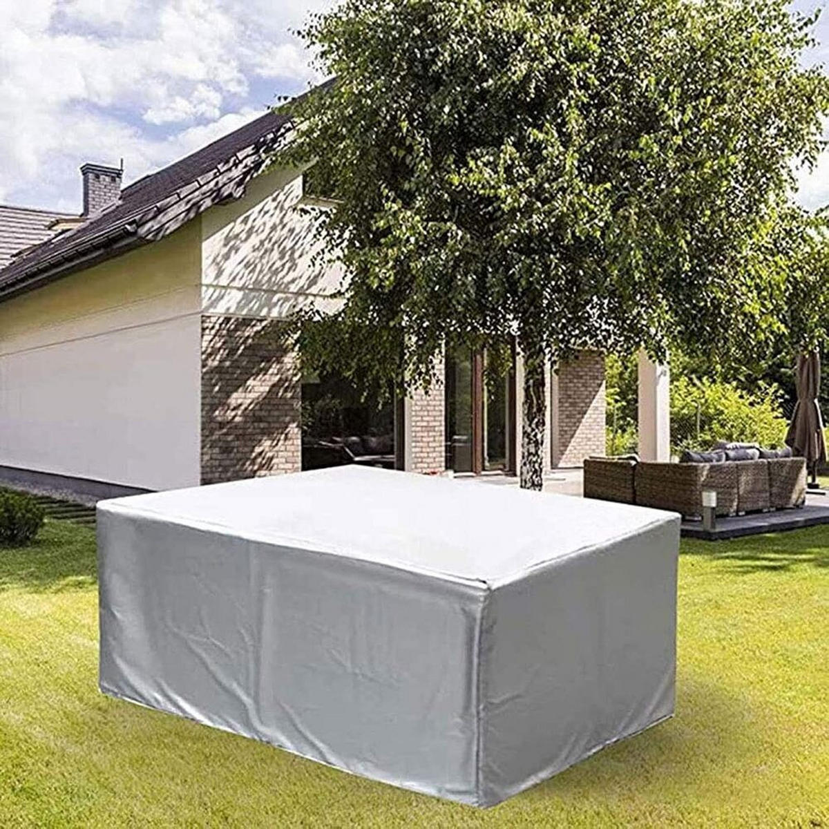 GARTENMÖBELABDECKUNG, 210D Oxford-Gewebe, Silber, 120 x 60 x 106 cm - Silberfarben, Textil (60/106/120cm) - Weltevree