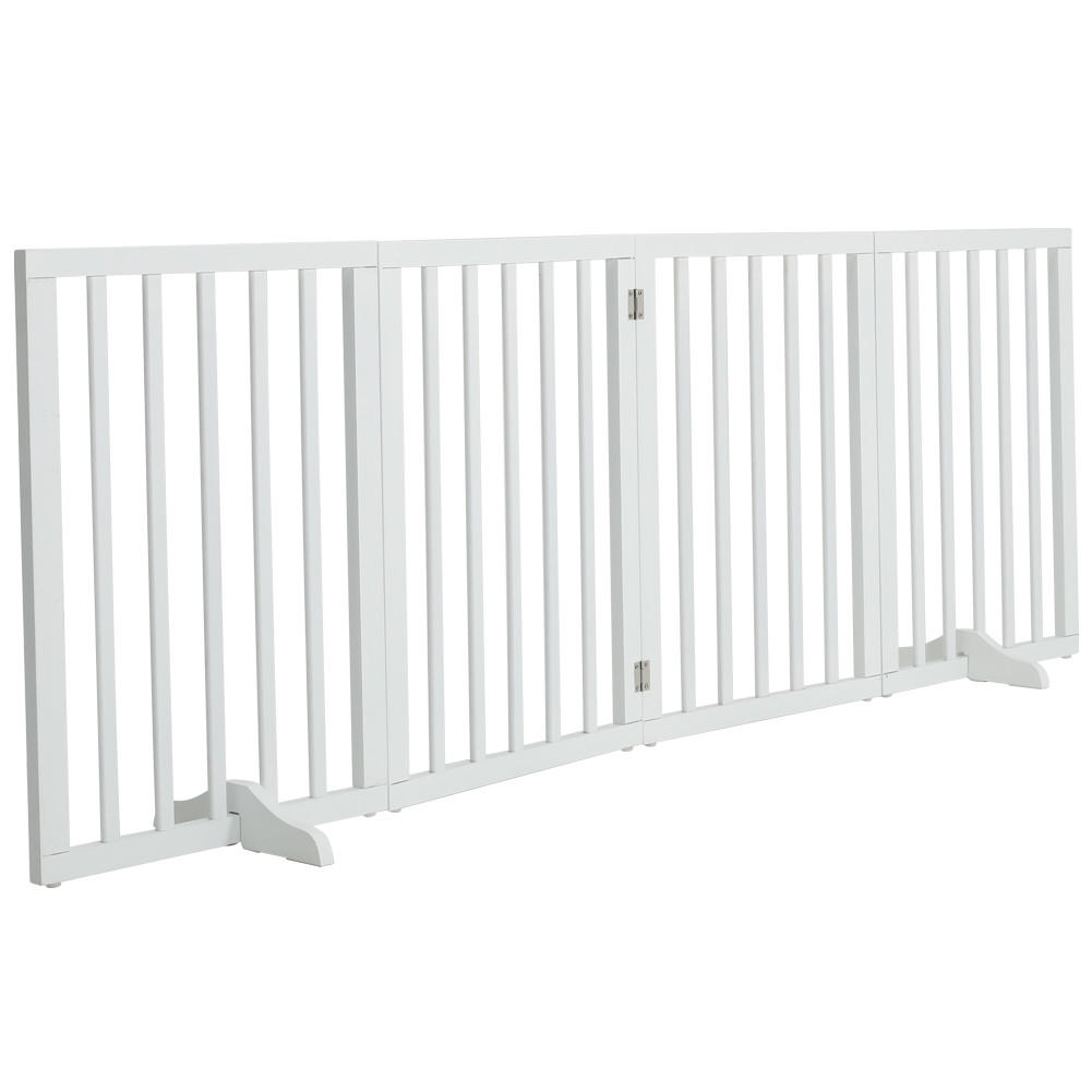 SCHUTZGITTER 4-Paneele Faltbar Freistehend MDF Weiß - Weiß, Holzwerkstoff (183.5/1.8cm) - Livingandhome