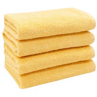 HANDTÜCHER, 4er-Set, 50x100 cm, 100% Baumwolle, Gelb - Gelb, Textil (50/100cm) - Zollner