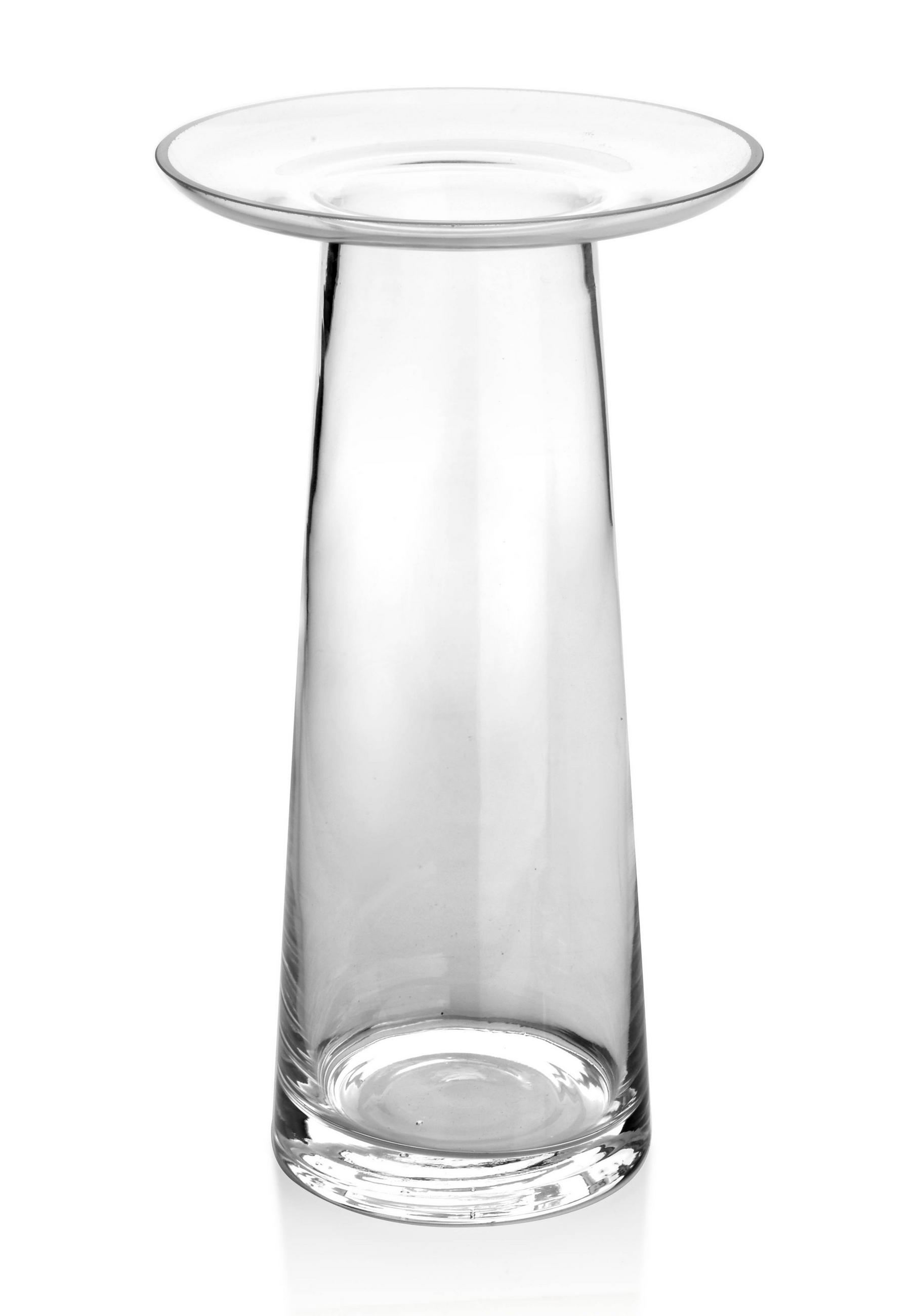 VASE Serenite Transparent 14.5/14.5/25 cm Glas - Transparent, Glas (25cm) - Mondex