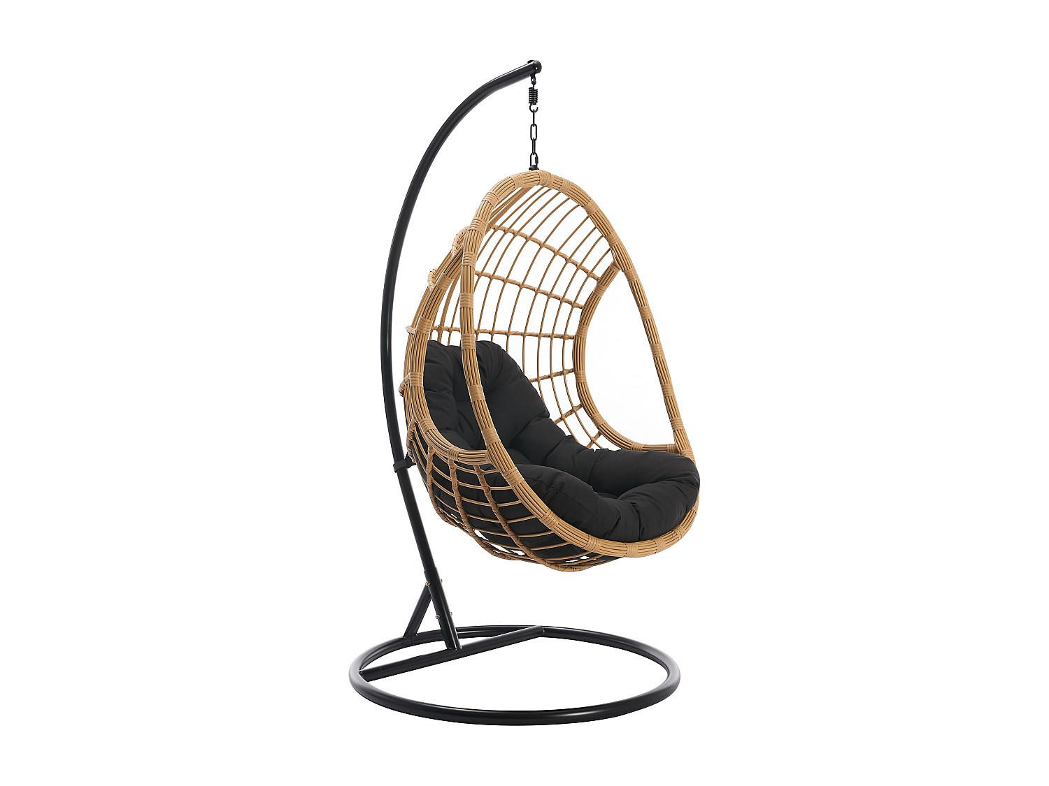 HÄNGESESSEL - 1 Person - Harz - Naturfarben Hell - - Naturfarben, Kunststoff (105/195/105cm) - Vente-Unique