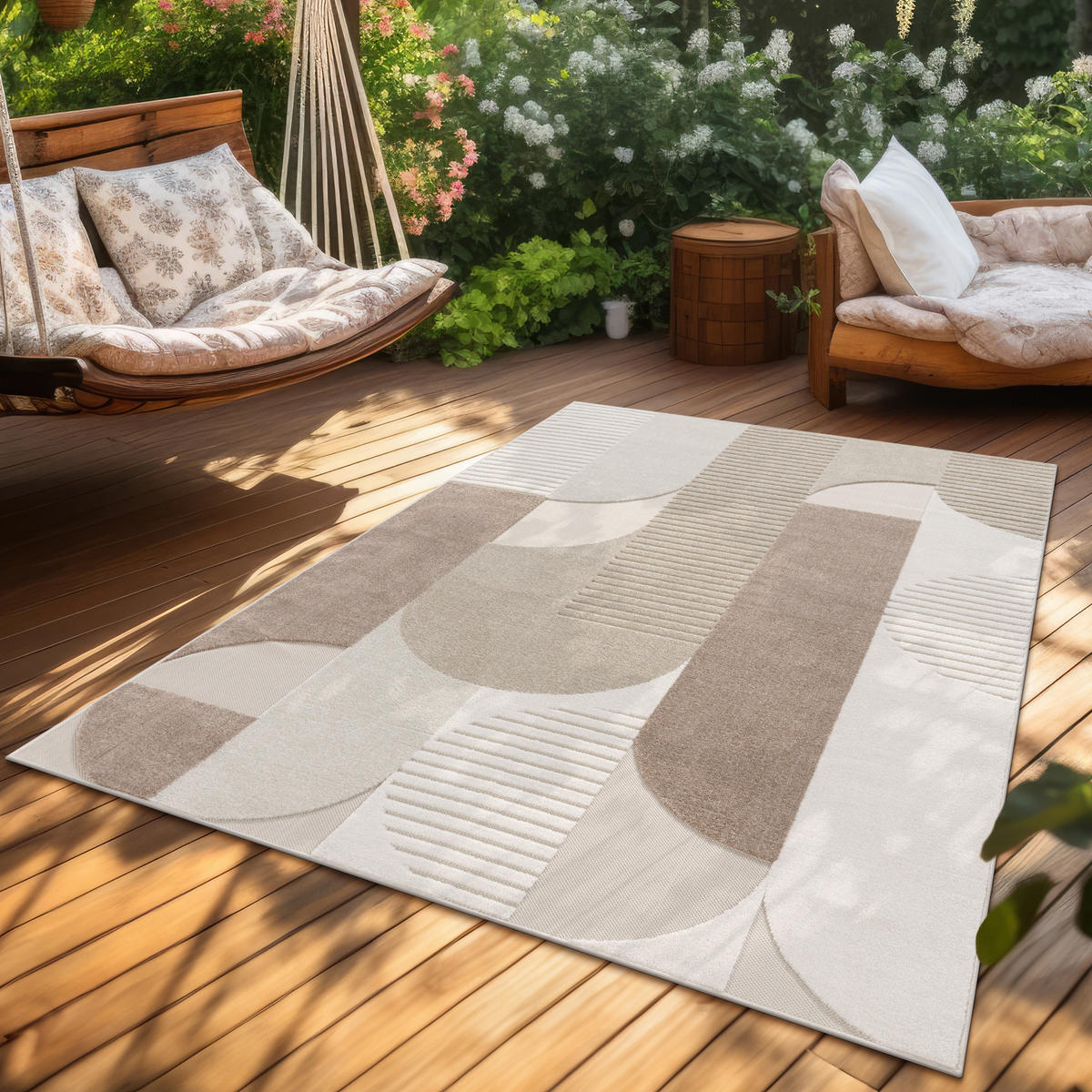 OUTDOORTEPPICH 120/160 cm Cotton 239 - Beige, Textil (120/160cm) - Paco Home