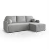 Ecksofa CUDDLE mit Schlaffunktion und Bettkasten, Quelle 83 - Hellgrau, Textil (213/145cm) - Lookway
