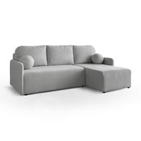 ECKSOFA CUDDLE mit Schlaffunktion und Bettkasten, Quelle 83 - Hellgrau, Textil (213/145cm) - Lookway