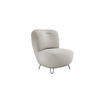 SESSEL LUIS, Skandinavischer Stil – Freistehend, 82×56×82 cm, SCHMUTZIGES BEIGE - Greige/Schwarz, Holz/Textil (82/82/66cm) - DomoHome