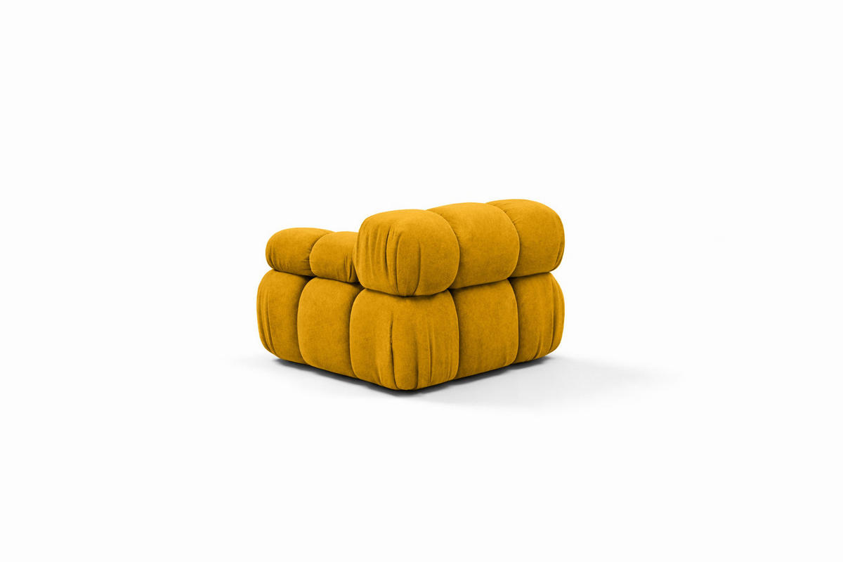 MODUL Seitlich, Für Modulares System, Stoff Salvador, Gelb, Rechts, Selia - Gelb, Holz (95/70/95cm) - Kaiser Möbel