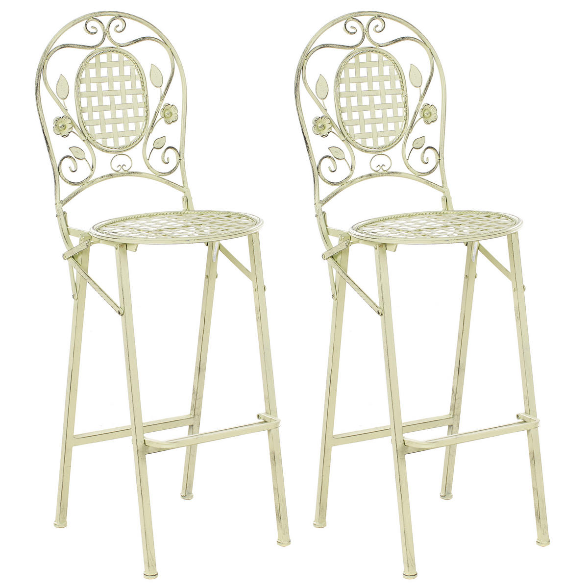GARTENBAR-SET Grün Bivio - Grün, Metall - Beliani