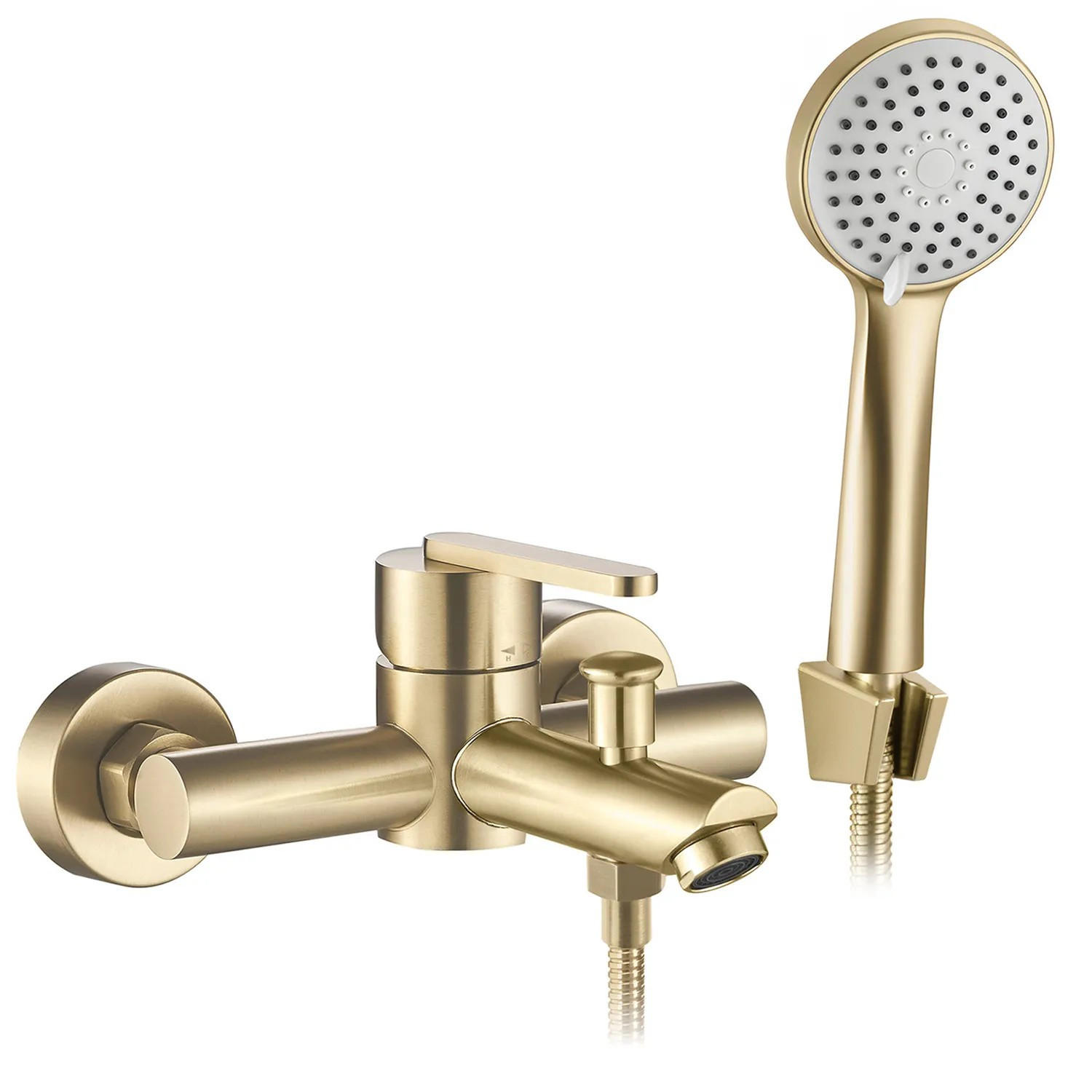WANNENARMATUR ONTARIO BRUSH GOLD 17,5/15/23,5 cm - Goldfarben, Metall (15/23.5/17.5cm) - REA