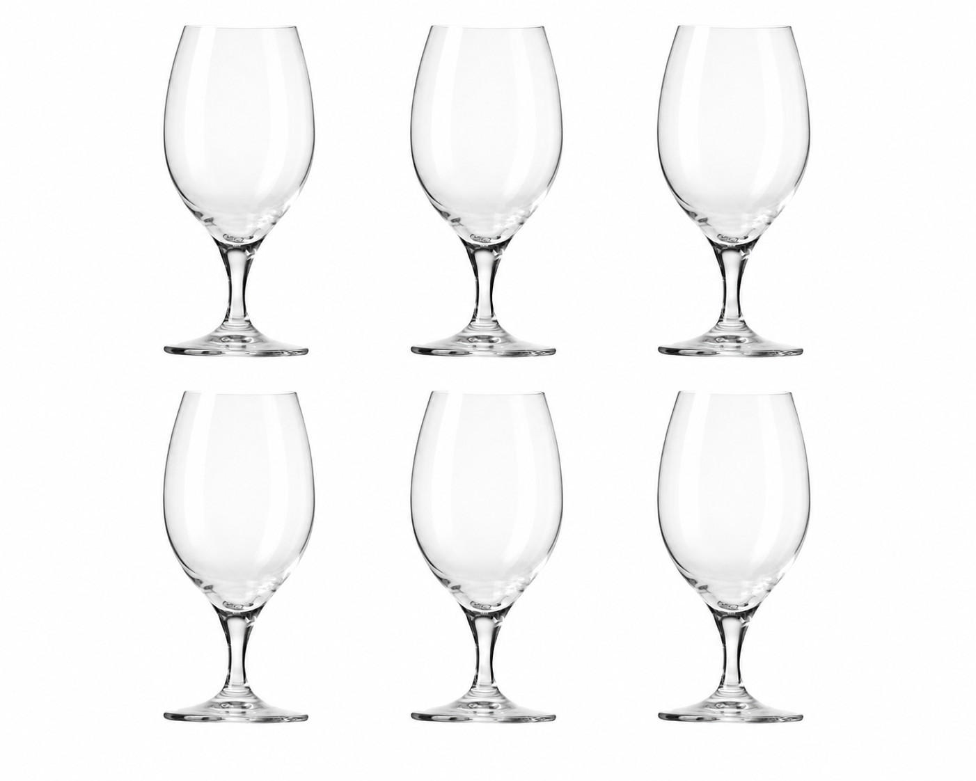 BIERGLÄSER XNO, GOBLET, XNO, 370 ml, 6er-Set - Transparent, Glas (0.37L) - Krosno Glass