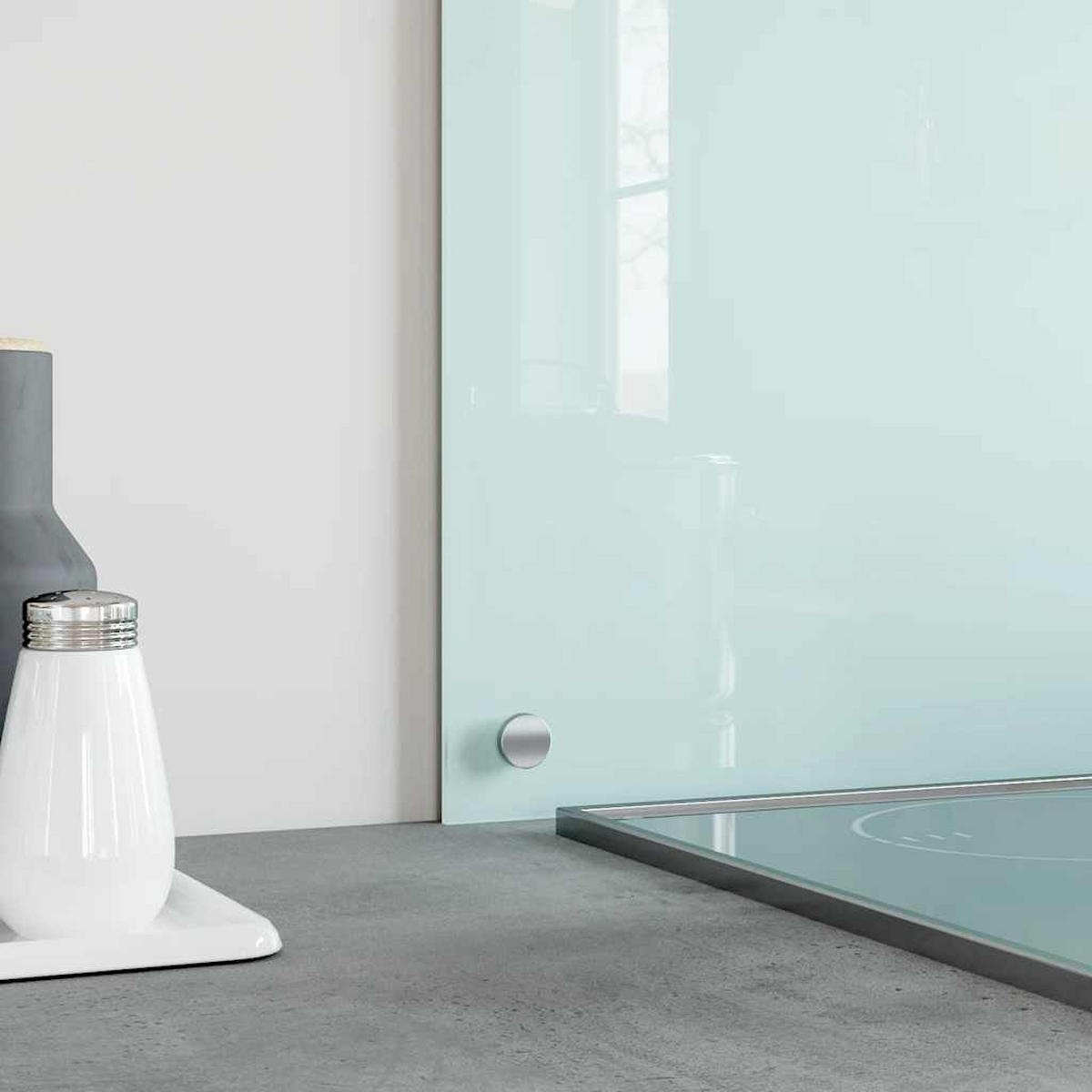 KÜCHENRÜCKWAND Glas 70x60 cm Weiß Wand-Spritzschutz - Weiß, Glas (70/60/0.6cm) - DELUKE