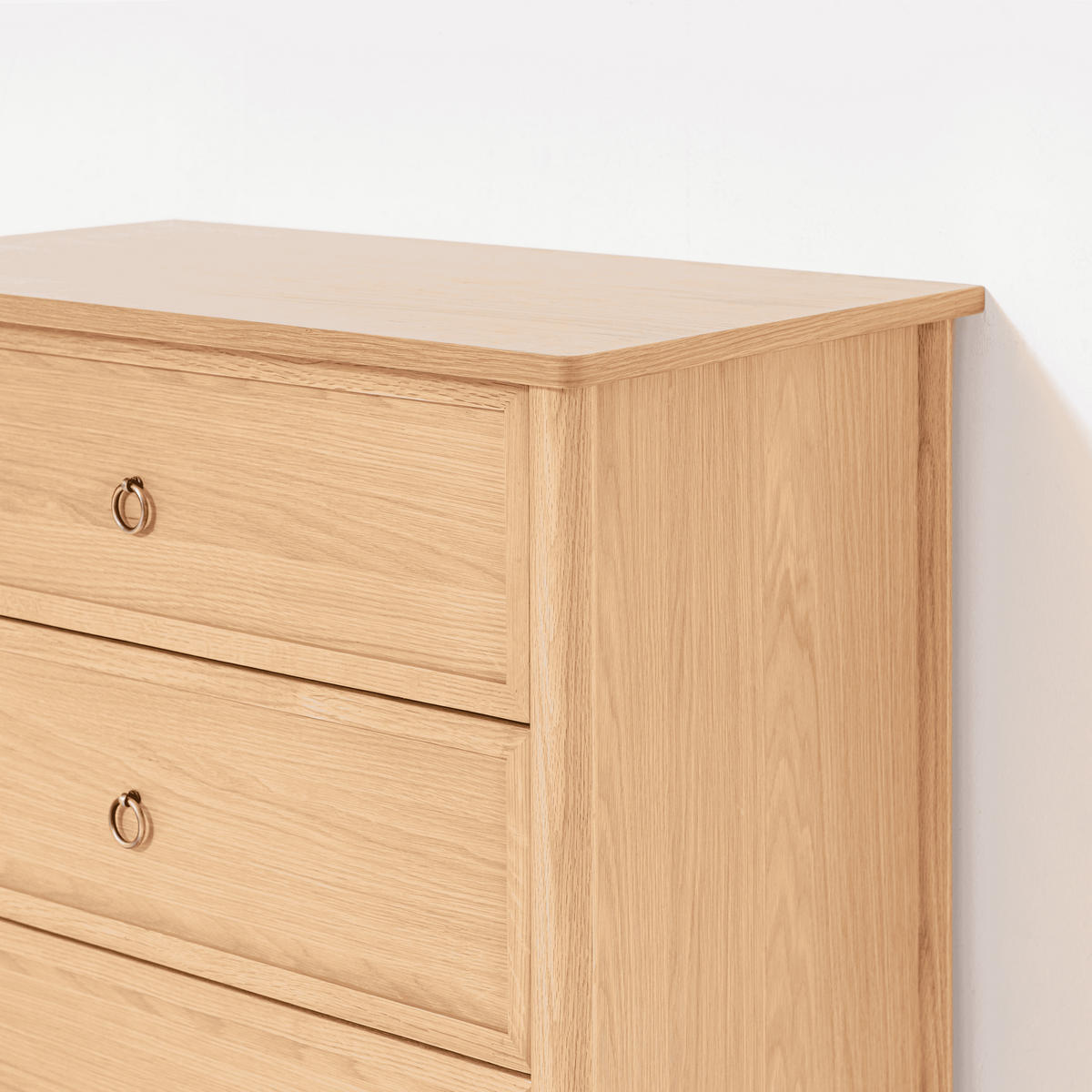 KOMMODE Rose, Eiche - Beige, Holz (80/80/45cm) - WOODEK