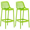 BARHOCKER 2er Set Kunststoff grün - Grün, Kunststoff (45/105/53cm) - CLP