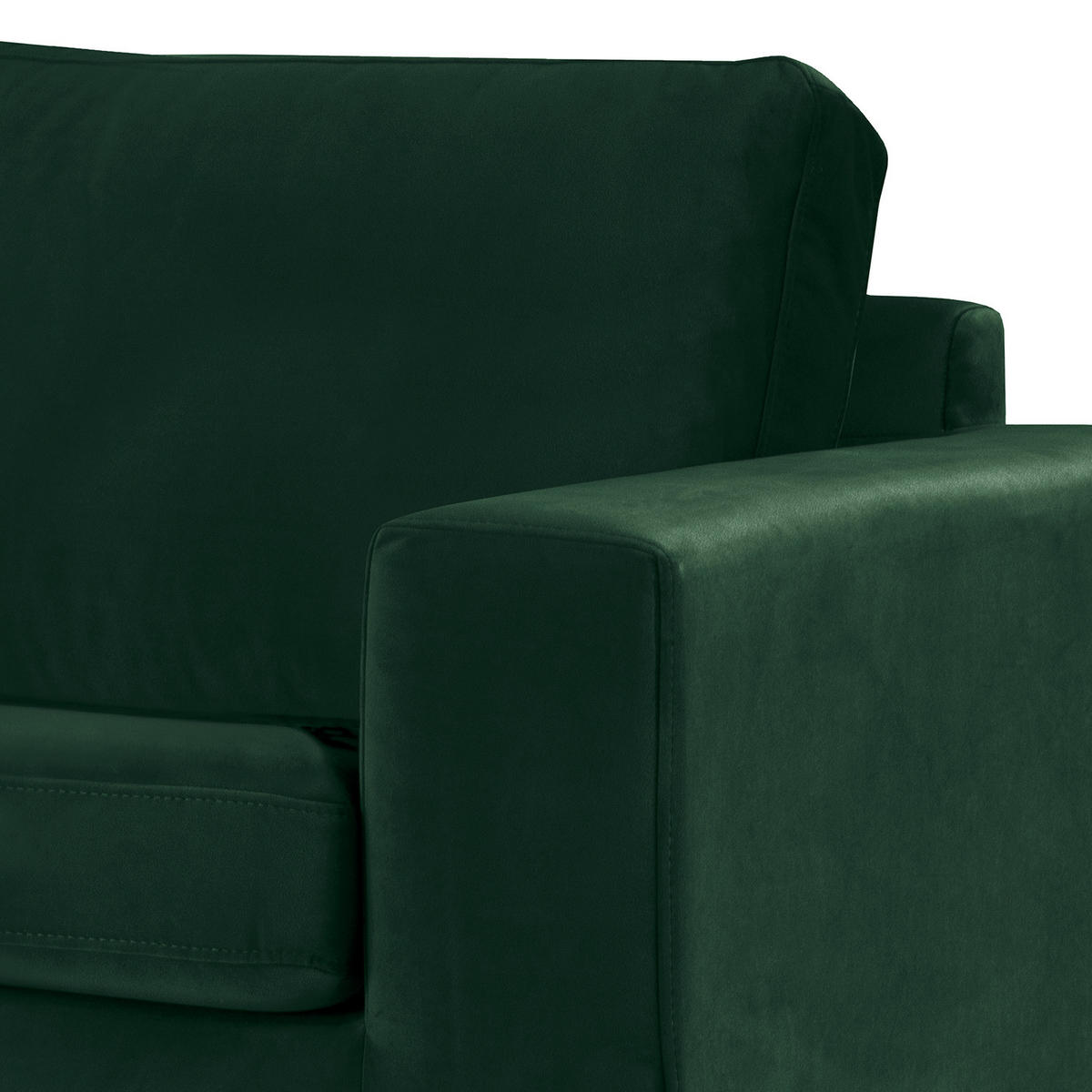 SESSEL - Buchefarben/Grün, Buchenholz/Textil (122/81/88cm) - home24