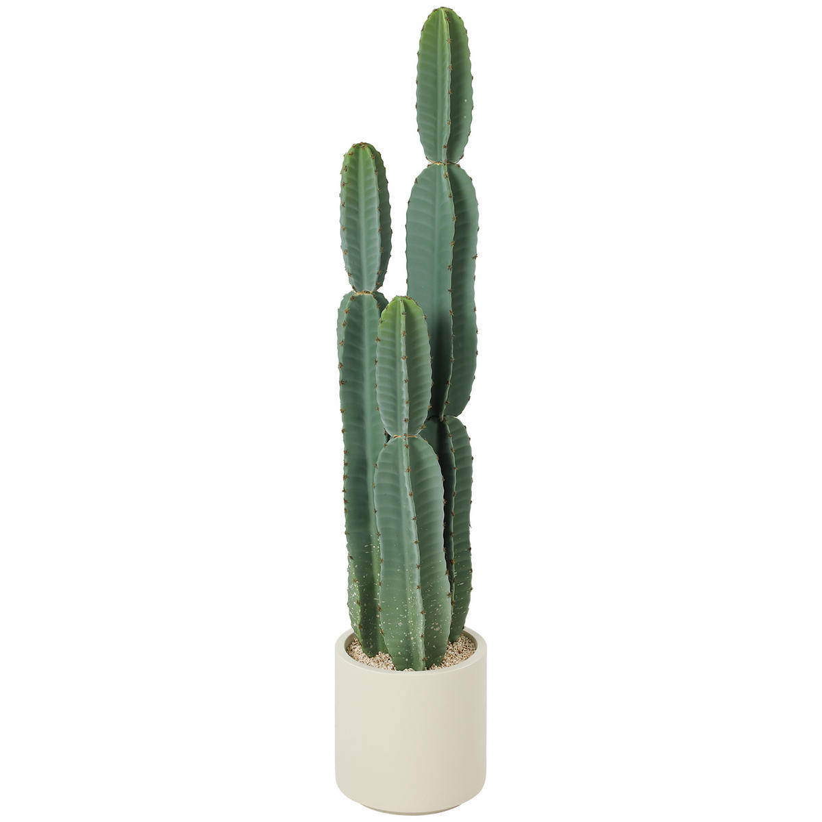 KUNSTPFLANZE Kunststoff Grün - Beige/Grün, Kunststoff (111cm) - HOMCOM