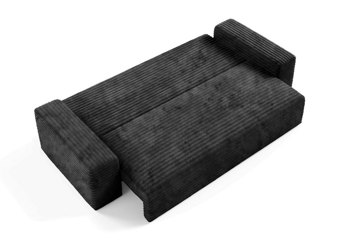 SCHLAFSOFA mit Bettkasten Schwarz - Schwarz, Holz/Holzwerkstoff (260/70/102cm) - Furnisell