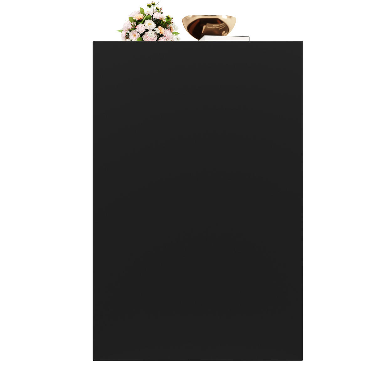 KOMMODE aus MDF 120x40x75cm in Schwarz mit LED-Lichtstreifen - Schwarz, Holzwerkstoff (120/75/40cm) - Modfu