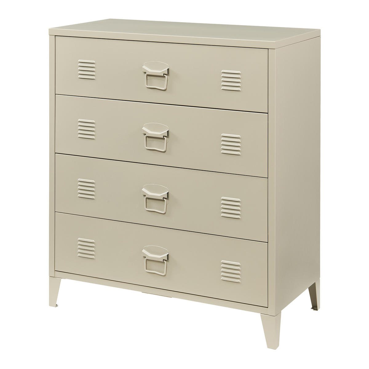 METALLSCHRANK Hämeenlinna - Beige, Metall (80/92/40cm) - [en.casa]