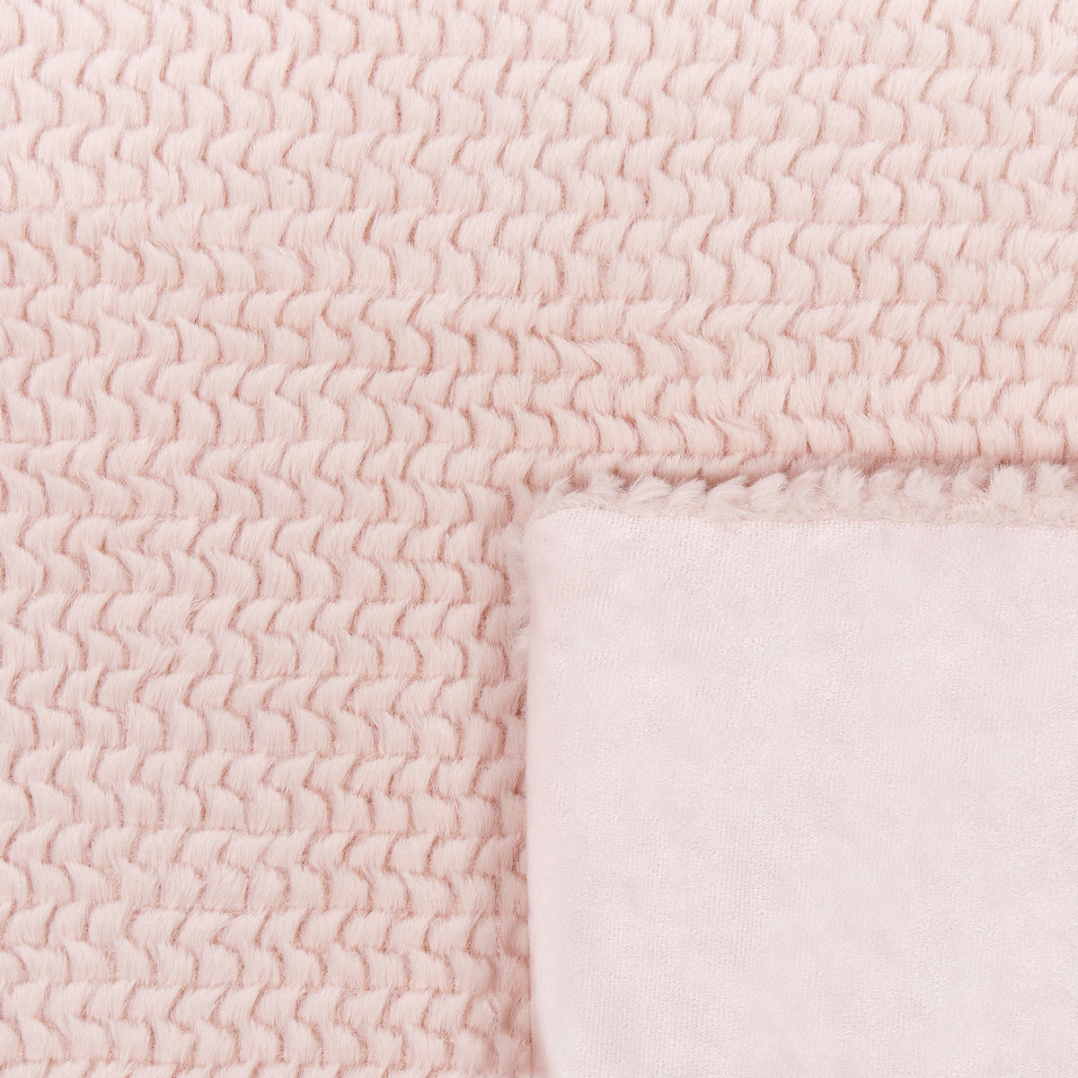 DECKE Pastellrosa Bjas 200/150 cm - Pink, Textil (150/200cm) - Beliani