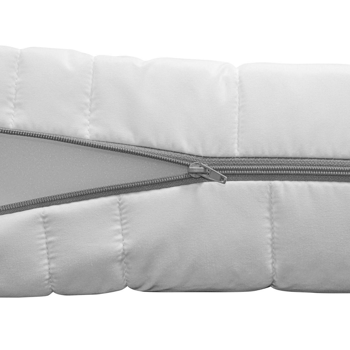 VISCOMATRATZE Nightstyle 140x200 Höhe 18cm 7-Zonen H2 - Weiß, Textil (140/200cm) - Sleepneo