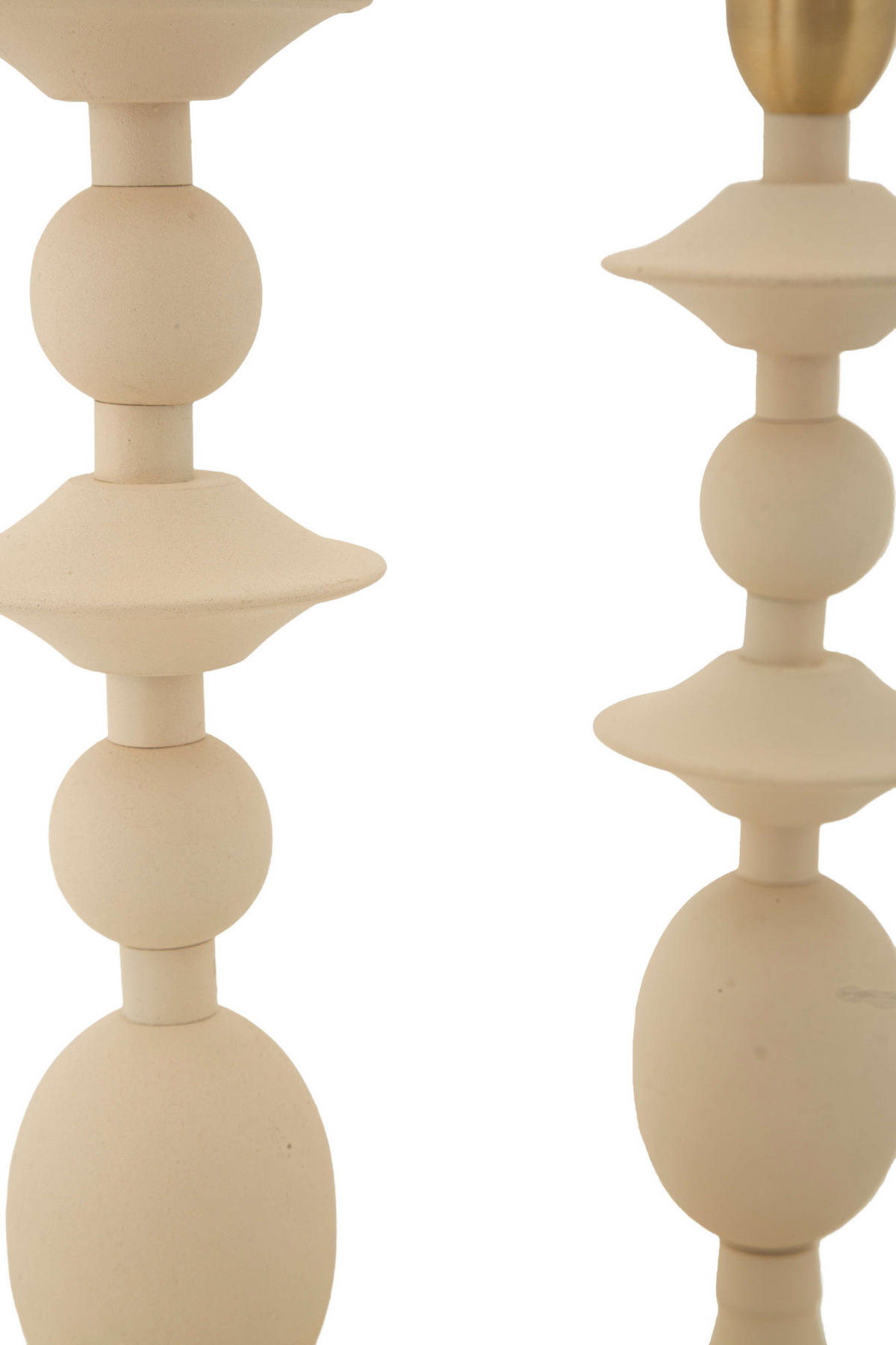 KERZENHALTER aus Metall Gemini - Beige, Metall (10/33/10cm) - Mauro Ferretti