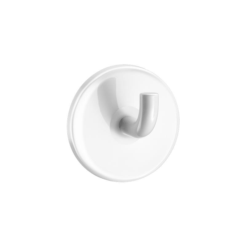 WANDHAKEN Nylon weiß - Weiß, Metall (6/4.5/6cm) - Delabie