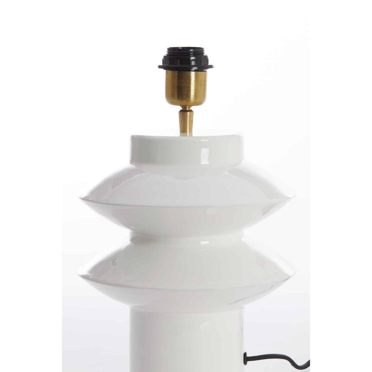 LAMPENFUSS Petch Weiß 22/22/26 cm - Weiß, Metall (22/22/26cm) - Light & Living