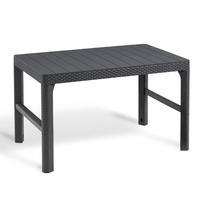 GARTENTISCH Lyon Lounge Tisch anthrazit, Gartentisch, höhenverstellbar - Anthrazit, Kunststoff (116/71.5/40cm) - Allibert