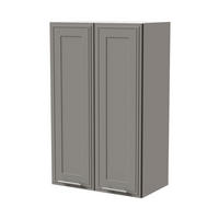 HÄNGESCHRANK Salo W4/60 Weiß / Dust Grey Matt 60 / 32,5 / 96cm - Weiß/Grau, Holz/Holzwerkstoff (60/96/32.5cm) - Feldmann-Wohnen