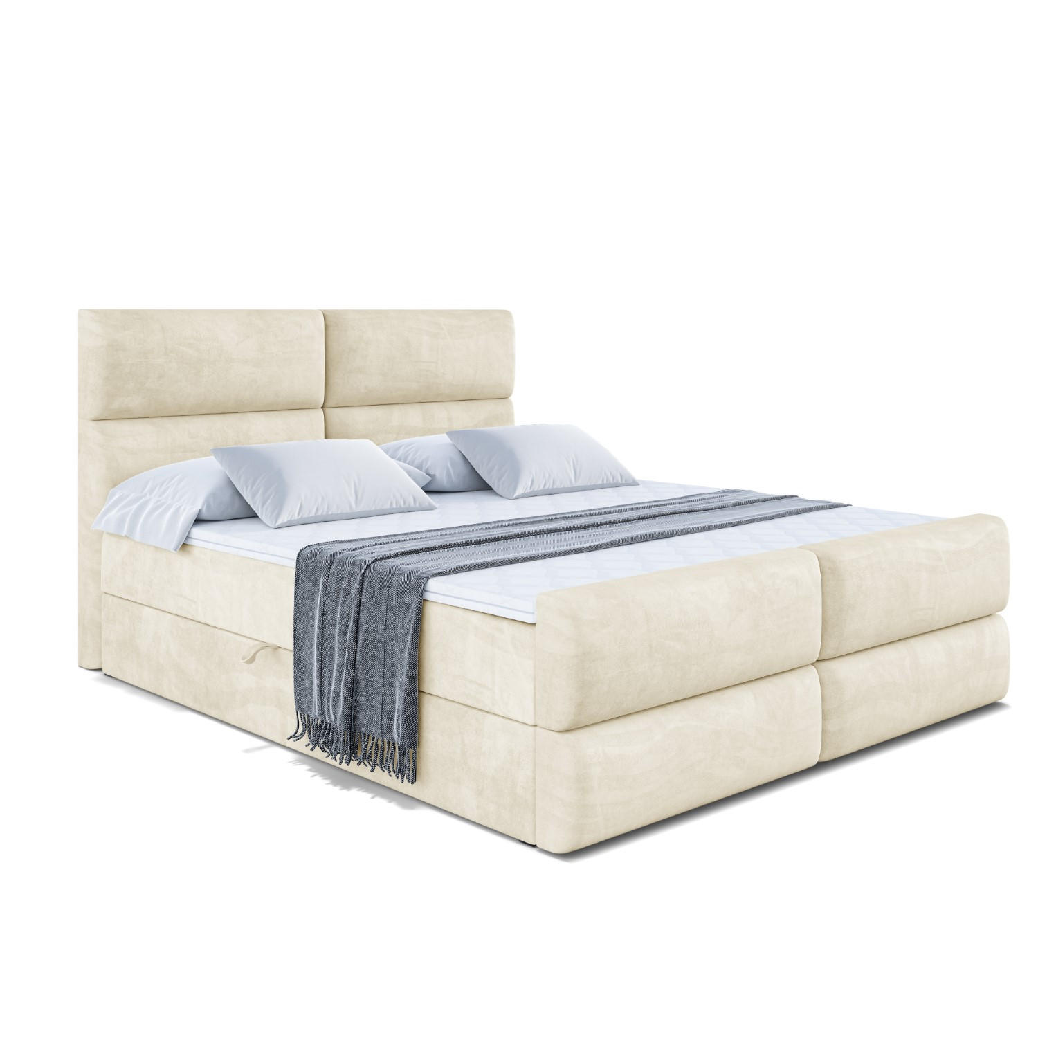 Altdecor Boxbett Beige 160x200 cm