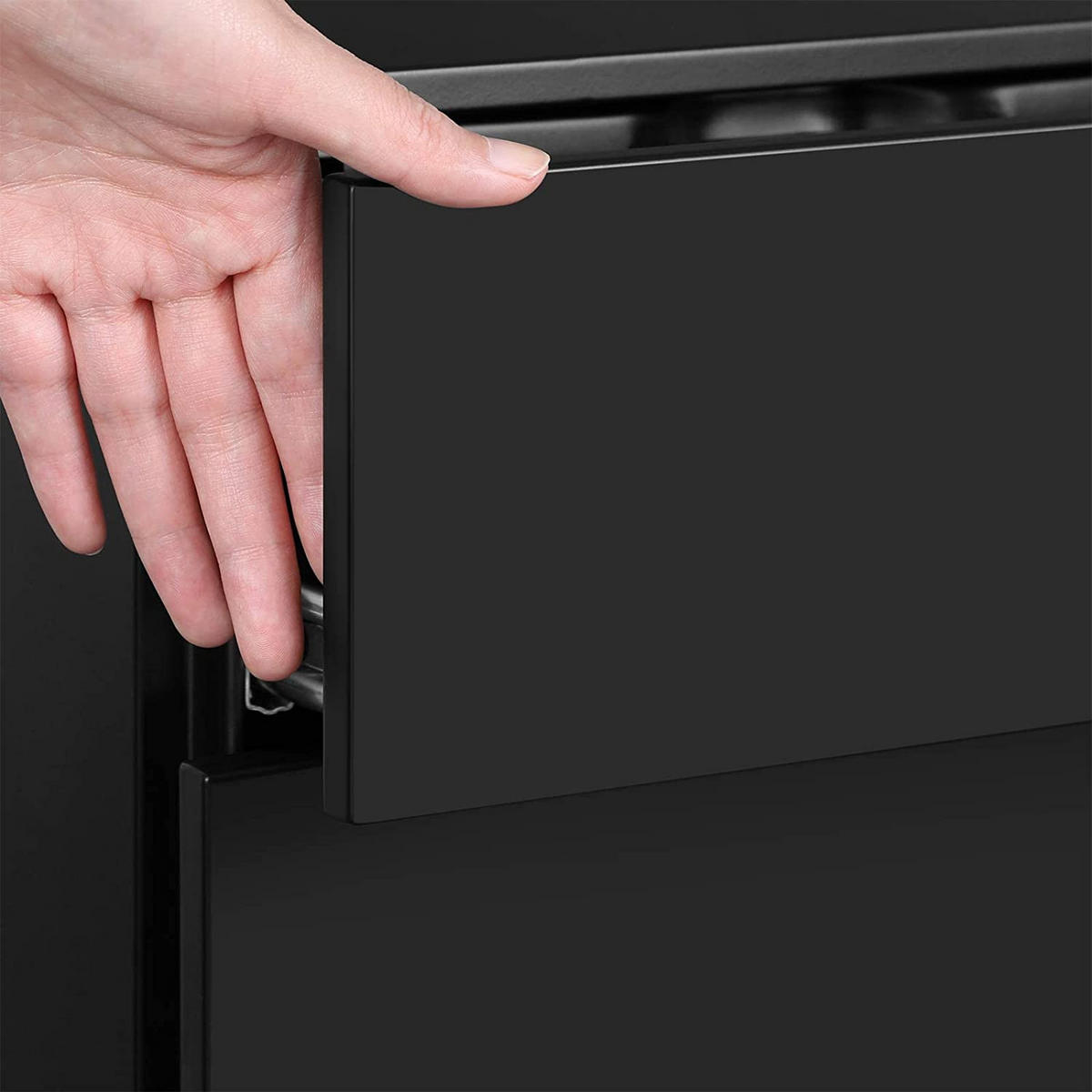 ROLLCONTAINER - Schwarz, Metall (45/60/30cm) - Hansiro
