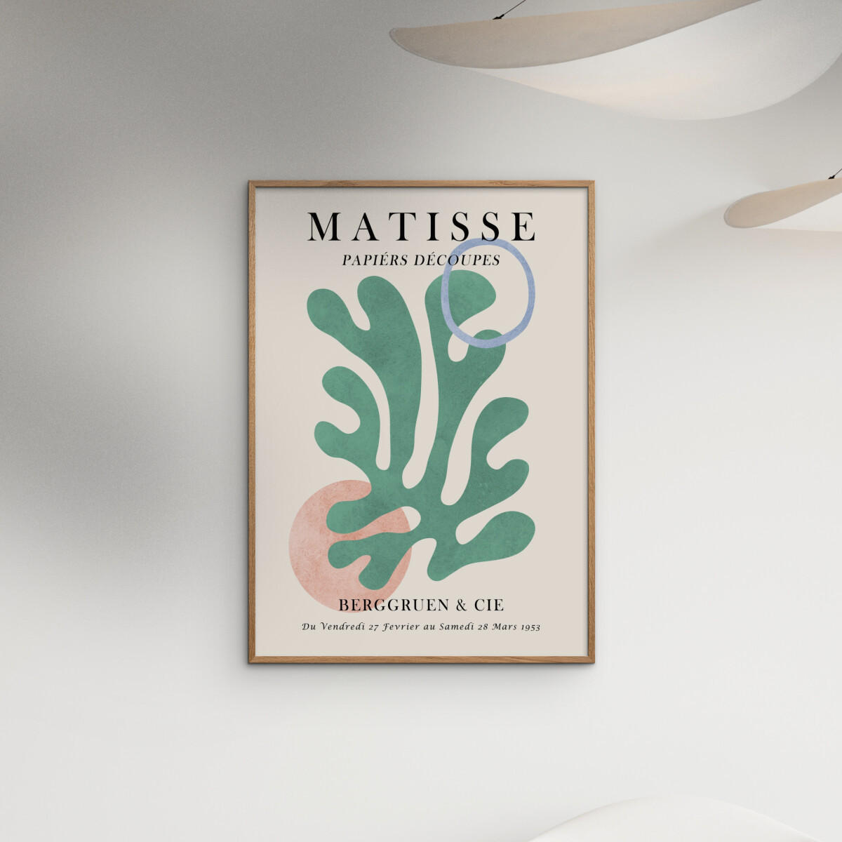 POSTER mit Rahmen Vitor Costa - Matisse floral Poster 6 - Eichefarben/Multicolor, Holz/Papier (30/40cm) - Poster&Frame