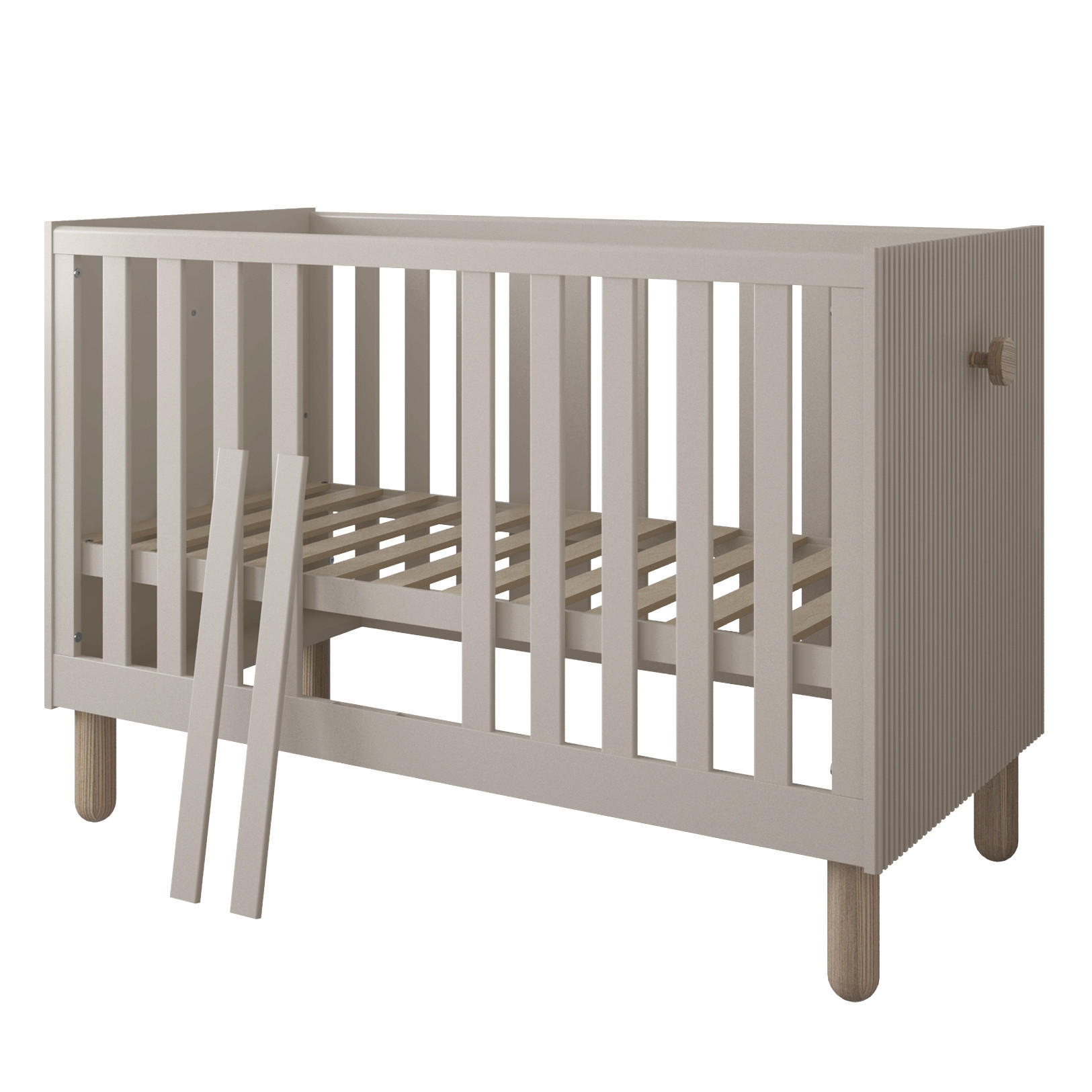 GITTERBETT Bebella - Beige, Naturmaterialien - kiki design