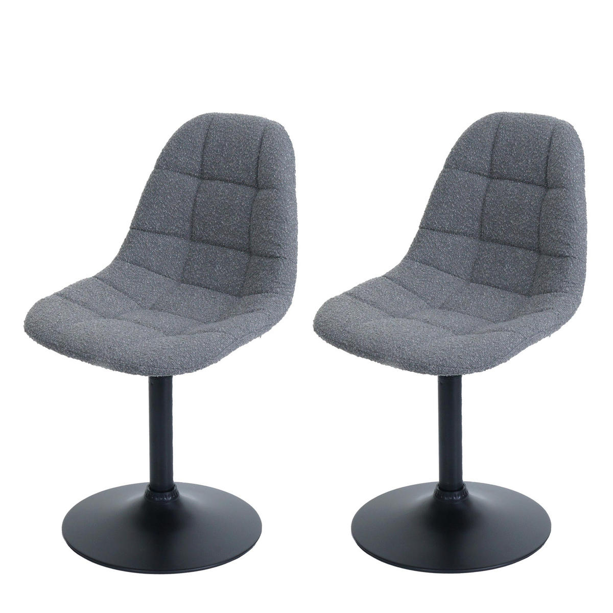 ESSZIMMERSTUHL Grau 2er-Set - Grau, Textil (47/83/43cm) - MCW