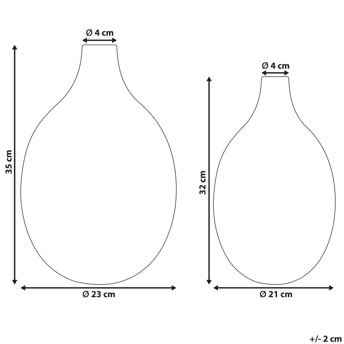 BLUMENVASE Aluminium gold Mohenjo - Goldfarben, Metall (35cm) - Beliani