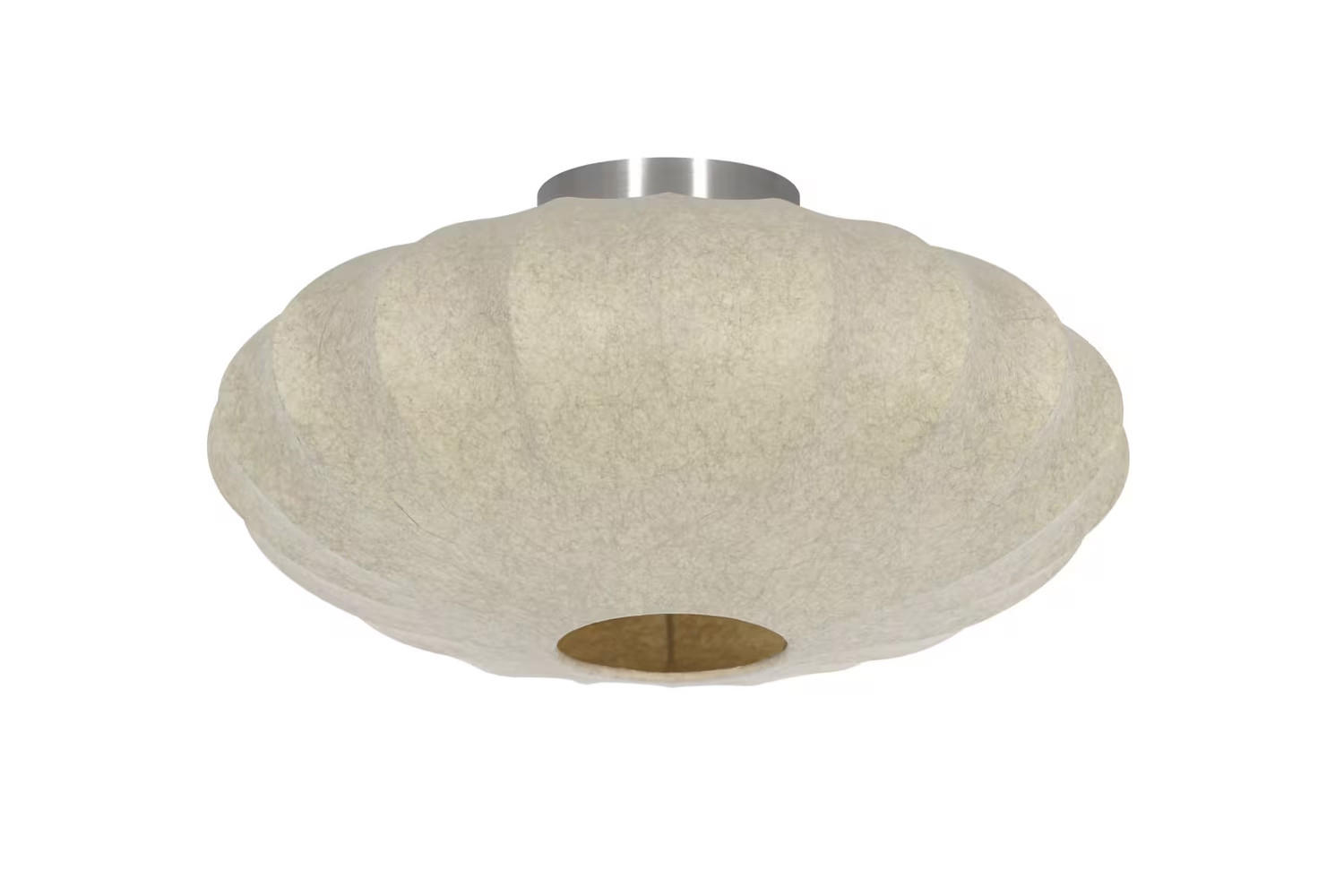 DECKENLEUCHTE FAY Ø50x22 cm, Braun, Kunststoff - Braun, Kunststoff (55/55/22cm) - Light & Living