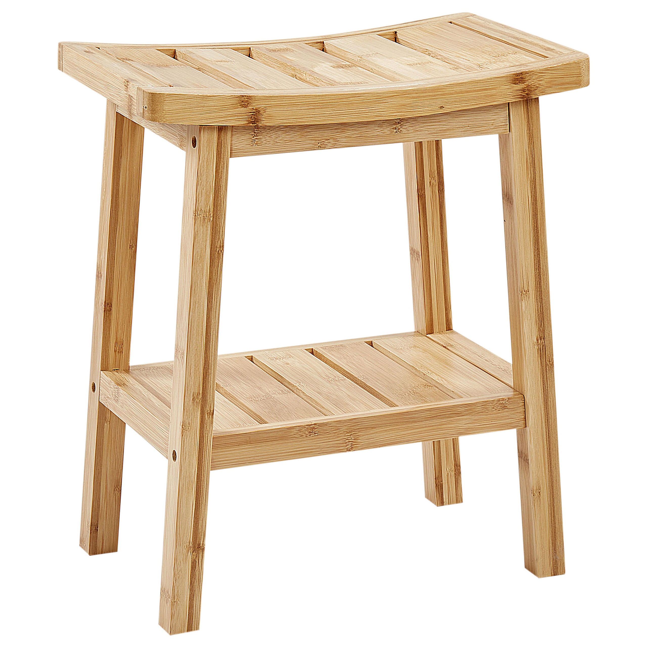 BEISTELLTISCH Bambus Hellbraun Tremont - Braun, Holz (45/39/45cm) - Beliani
