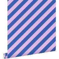 TAPETE Streifen 53 cm x 10.05 m - Lila, Papier (53/1000cm) - ESTAhome