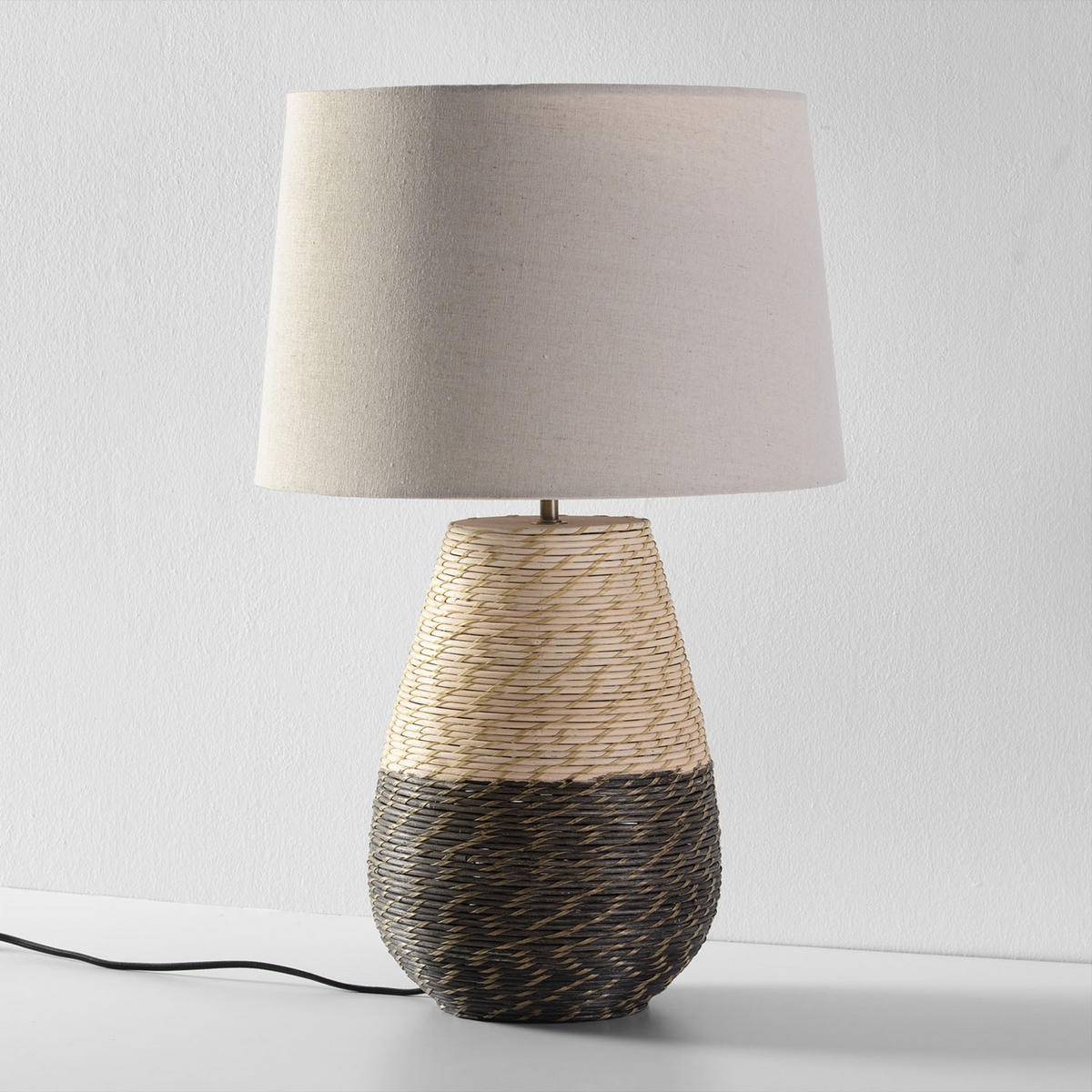 TISCHLEUCHTE 40/40/63 Botan - Beige, Naturmaterialien (40/40/63cm) - VS Venta-stock