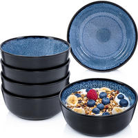 SCHALEN SET ARUBA - 6 teilig aus Steingut - Blau, Keramik (21cm) - Sänger
