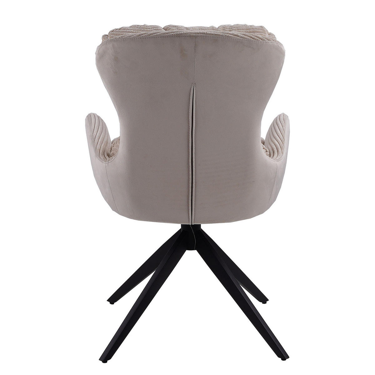 ARMLEHNENSTUHL - 2er-Set - Beige, Textil/Metall (58/88/68cm) - home24