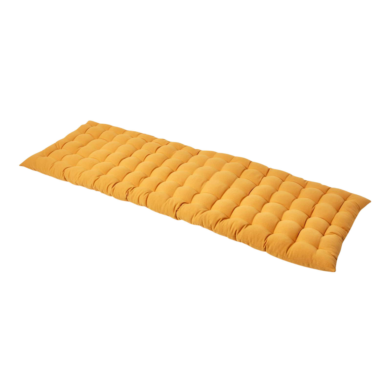 BANKAUFLAGE 3-Sitzer gelb 143/48/5 cm - Gelb, Textil (143/48/5cm) - Homescapes
