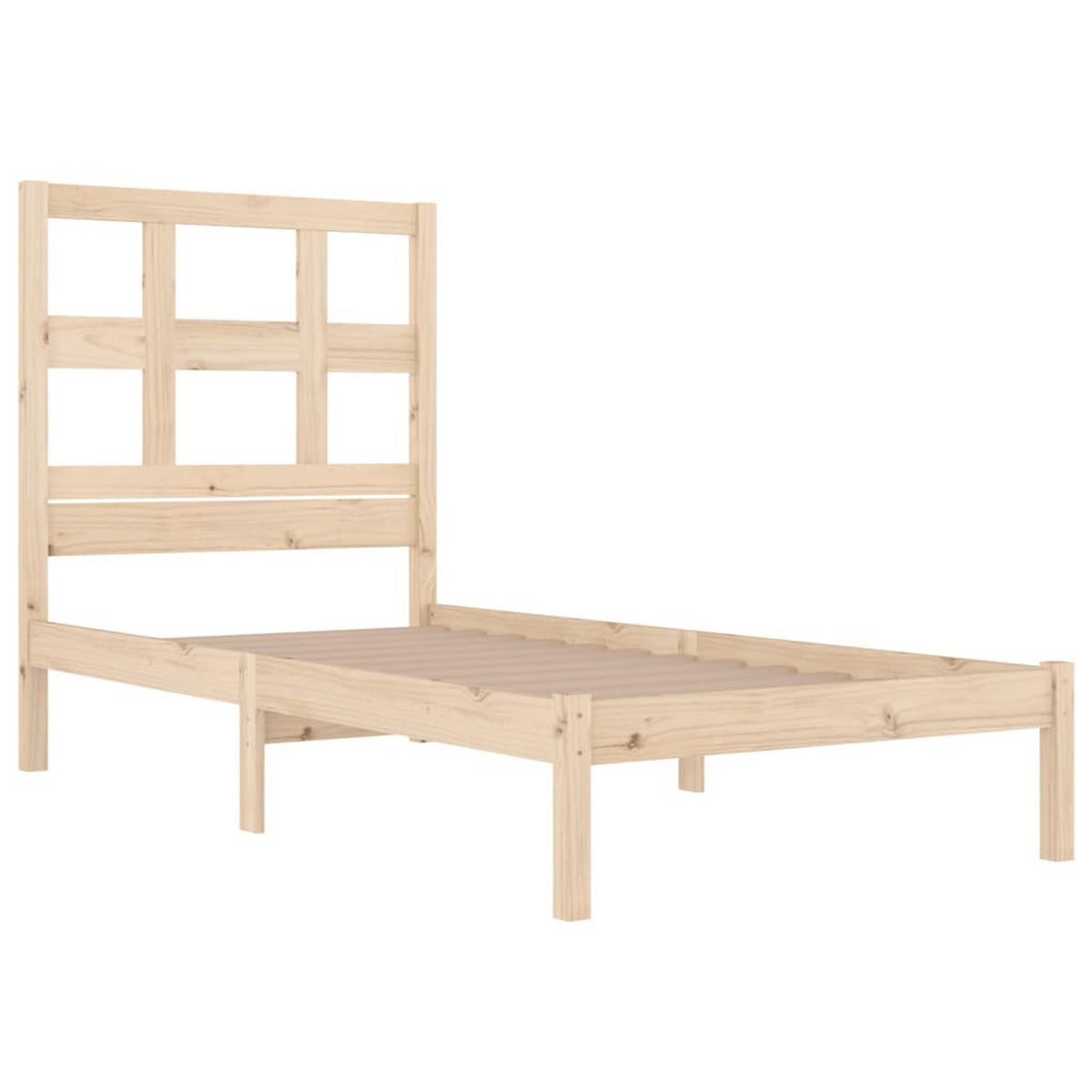 BETT Nebel 95.5/195.5 cm - Braun, Holz (90/190cm) - Nettlife