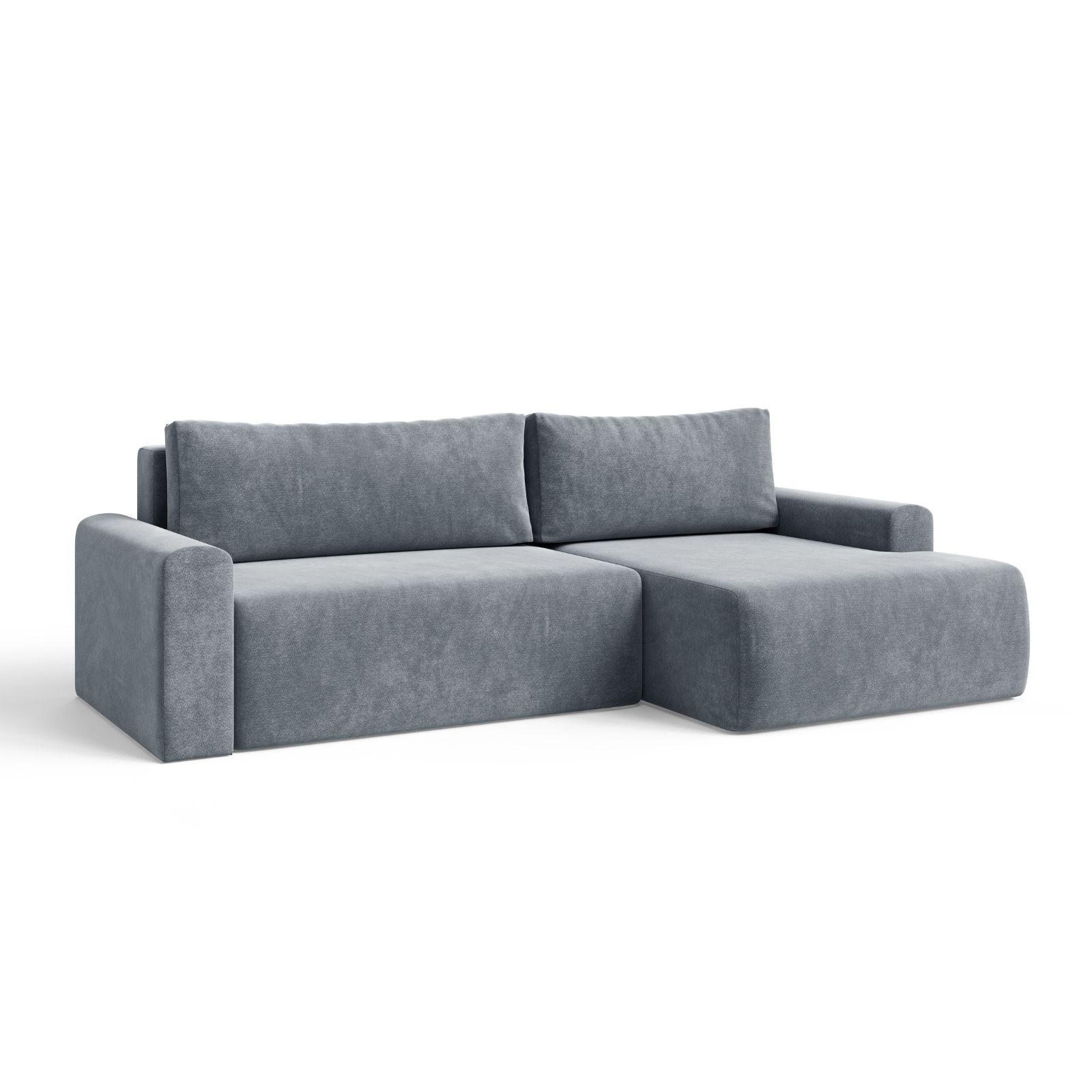 Dekori_Interiors Ecksofa Dunkelgrau 270x142 cm