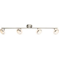 LED DECKENLEUCHTE Metall Silber - Silberfarben, Metall (80/10/13.5cm) - Globo Lighting