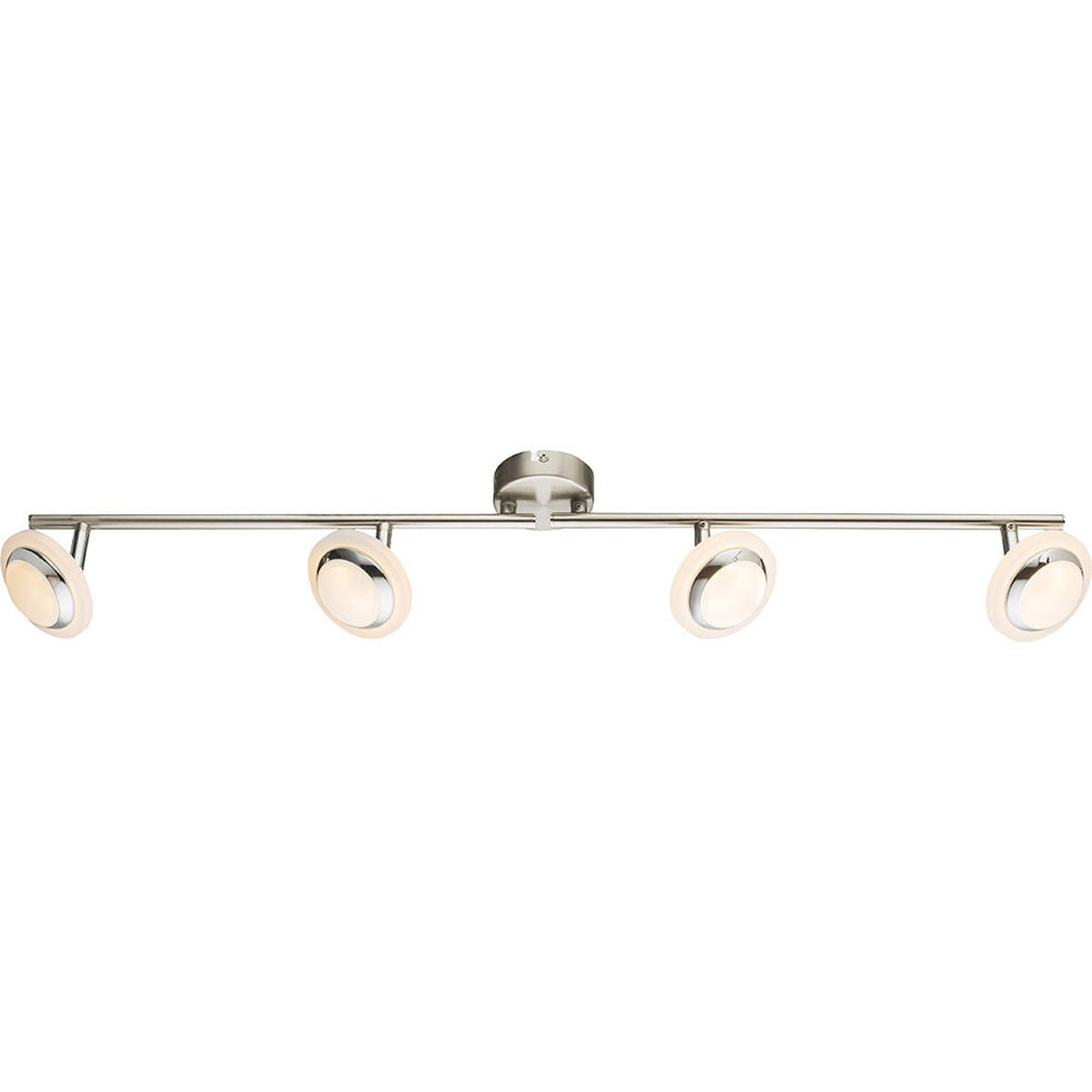 LED DECKENLEUCHTE Metall Silber - Silberfarben, Metall (80/10/13.5cm) - Globo Lighting