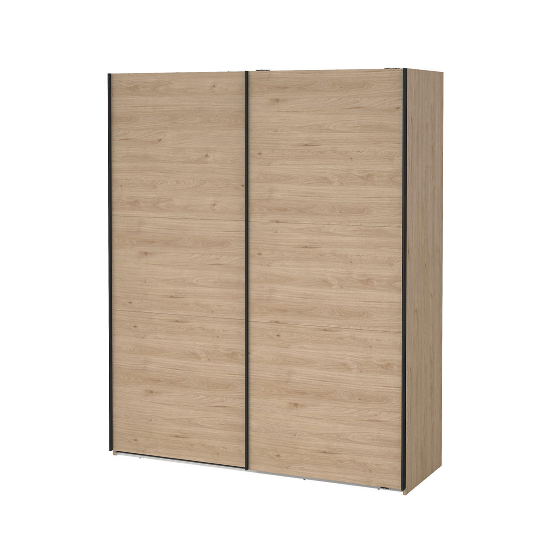 SCHIEBETÜRENSCHRANK, Como, Eiche, Holzwerkstoff, 179 x 67 x 221 cm - Eichefarben, Holzwerkstoff (179/221/67cm) - ebuy24